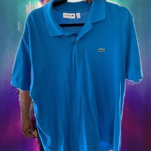 Blue polo style shirt